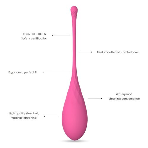 Sex HD Eggs - 6 db-os gésagolyó szett (pink)