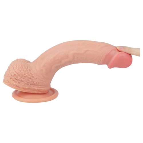 Lovetoy Nature Cock - tapadókorongos élethű dildó - 21cm (natúr)