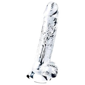   Lovetoy Flawless Clear - tapadókorongos dildó - 19cm (átlátszó)