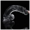 Lovetoy Flawless Clear - tapadókorongos dildó - 19cm (átlátszó)