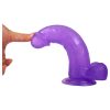 Lovetoy Jelly Studs - tapadókorongos dildó - 20cm (lila)