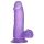 Lovetoy Jelly Studs - tapadókorongos dildó - 15cm (lila)