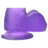 Lovetoy Jelly Studs - tapadókorongos dildó - 15cm (lila)