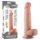 Lovetoy Sliding-Skin - kétrétegű dildó - 21cm (natúr)