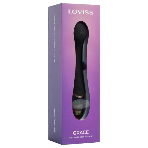 LOVISS Flower - G-pont vibrátor (fekete)