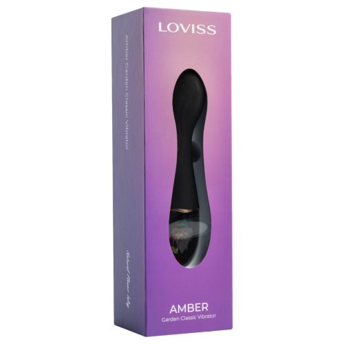 LOVISS Flower - rúdvibrátor (fekete)