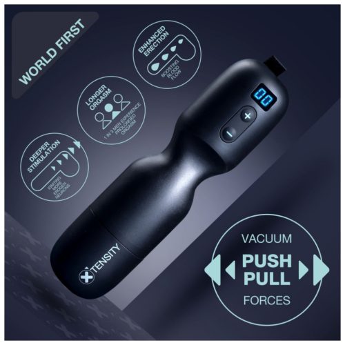 Xtensity 1 - vákuumos, pulzáló maszturbátor (fekete)