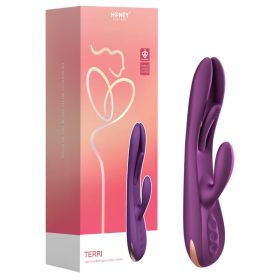   Honey Play Box Terri - okos nyelves, csiklókaros vibrátor (lila)
