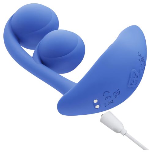 Honey Play Box Melody - okos, gyöngyös 2in1 vibrátor (kék)