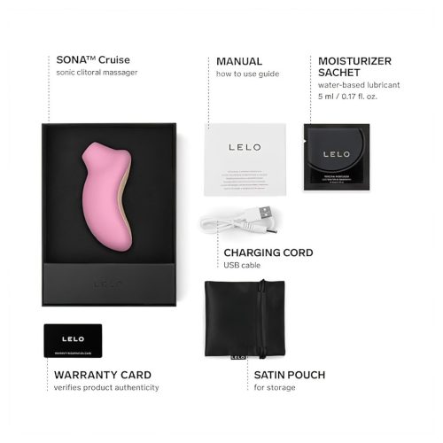 LELO Sona Cruise - hanghullámos csiklóizgató (pink)