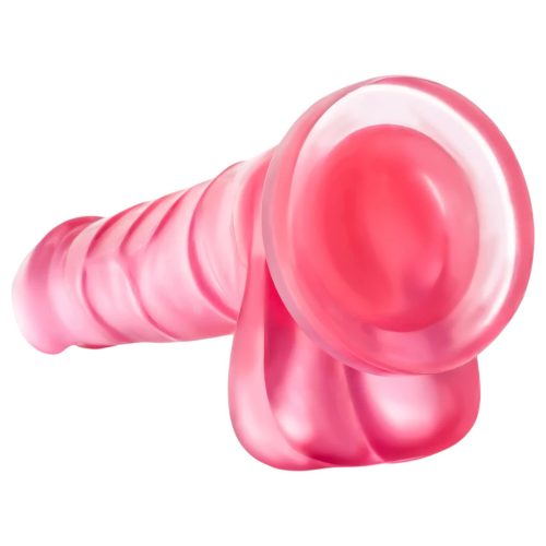 B Yours Sweet N Hard 4 - herés dildó - 18cm (pink)