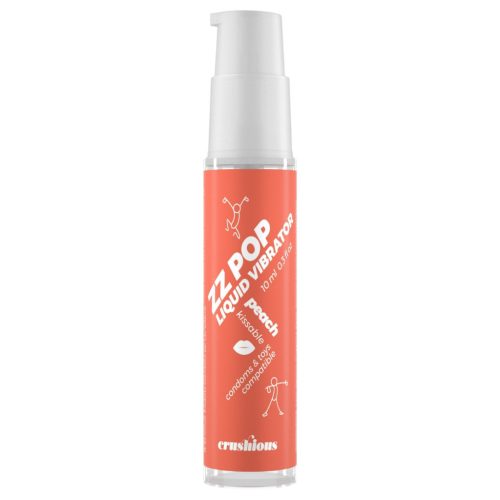 Crushious ZZ POP - ehető folyékony vibrátor, barack (10ml)