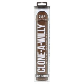 Clone-a-Willy - péniszmásoló szett vibrátorral (barna)
