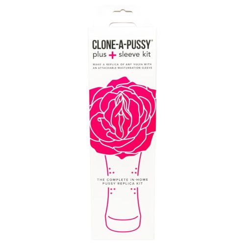 Clone-a-Pussy - puncimásoló és mandzsetta készlet (pink)