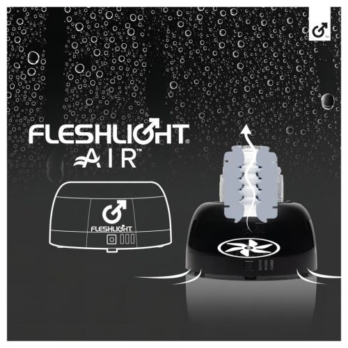 Fleshlight Air - automata maszturbátor szárító (fekete)