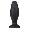 Anal Adventures Platinum Rocket - nagy anál plug (fekete)