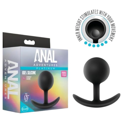 Anal Adventures Platinum - anál plug (fekete)