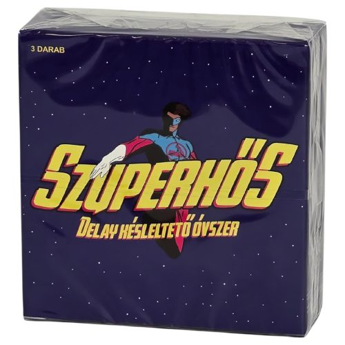 Szuperhős - késleltető hatású óvszer (3 db)