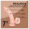 RealRock - dupla sűrűségű élethű vibrátor (testszínű) - 18 cm