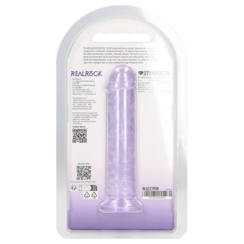 RealRock - élethű dildó tapadókoronggal (lila) - 12,7 cm