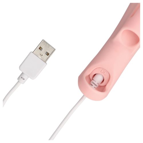 Loveline - bordázott ujjvibrátor (pink)
