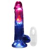 REALROCK - herés, világító vibrátor - 20 cm