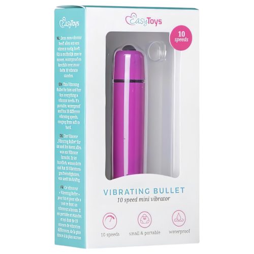 EasyToys Bullet - vízálló rúdvibrátor (lila)