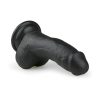 Easytoys - tapadókorongos, herés dildó (15cm) - fekete