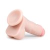 Easytoys - tapadókorongos, herés dildó (17,5cm) - natúr