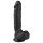 Easytoys - tapadókorongos, herés dildó (22,5cm) - fekete