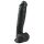 Easytoys - tapadókorongos, herés nagy dildó (26,5cm) - fekete