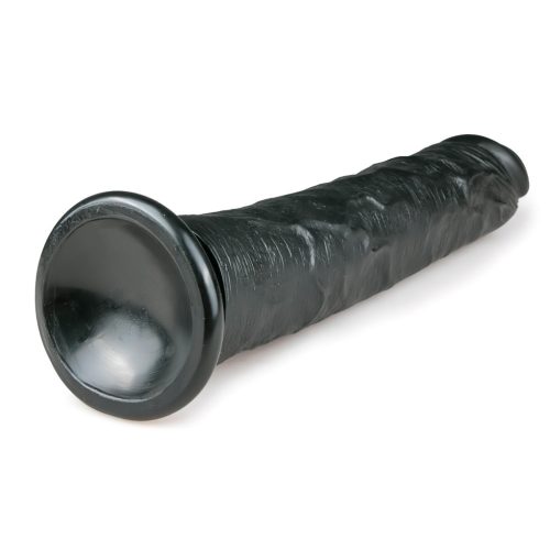 Easytoys - tapadókorongos extra nagy dildó (28,5cm) - fekete
