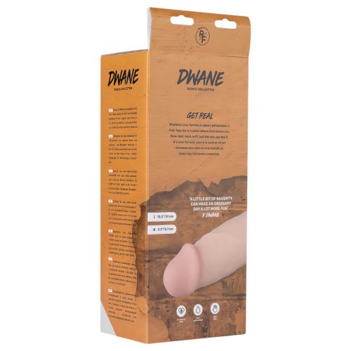 Real Fantasy Dwane - akkus, élethű vibrátor - 31 cm (testszínű)