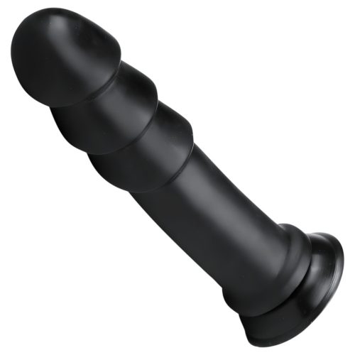 BUTTR Madbull Muzzl - tapadókorongos dildó (fekete)