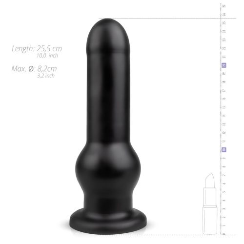 BUTTR Tactical I - tapadókorongos dildó (fekete)