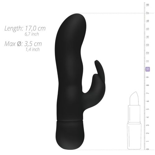 Easytoys Mad Rabbit - csiklókaros G-pont vibrátor (fekete)