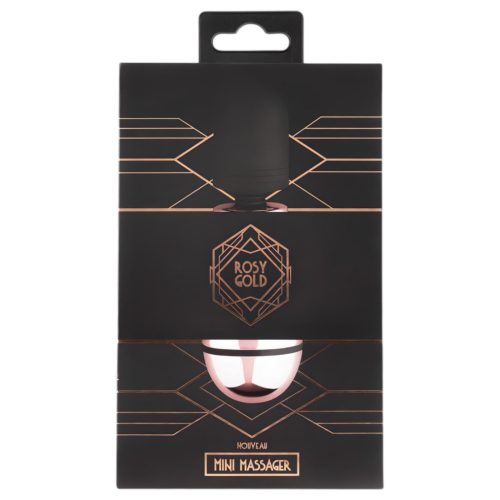 Rosy Gold Mini Wand - akkus, masszírozó vibrátor (rosegold)