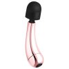 Rosy Gold Wand Mini Curve - masszírozó vibrátor (rosegold)