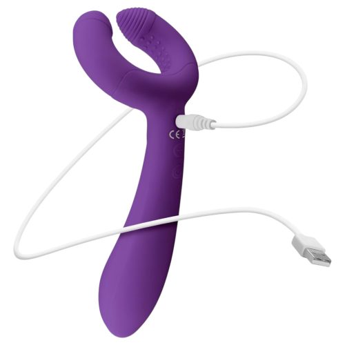 Easytoys Couple - akkus, vízálló párvibrátor (lila)