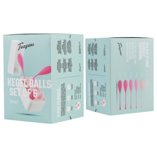 Teazers - 6 db-os kegel golyó szett (pink)