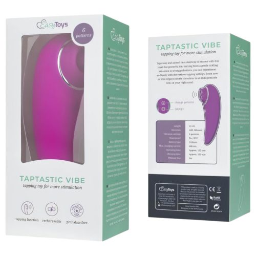Easytoys Taptastic Vibe - akkus, vízálló csikló vibrátor (pink)