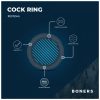 Boners Ergo - szilikon péniszgyűrű (szürke)