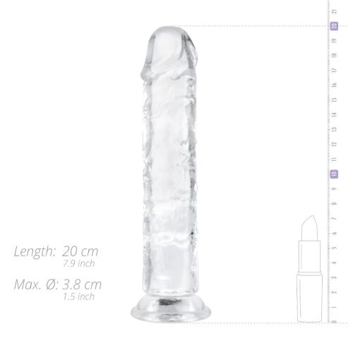 EasyToys - zselés dildó - 18cm (átlátszó)