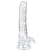 EasyToys - herés dildó - 17cm (átlátszó)