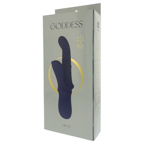 Goddess Iris - gyöngyös csiklókaros vibrátor (kék)