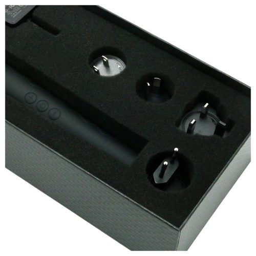 Wand vibrátor Pixey Deluxe Black Velvet M – 4 fokozat, fekete